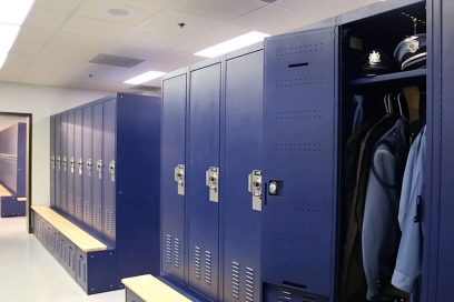 Officer Changing Lockers-1
